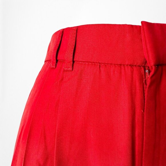 Zara Red High Waisted Straight Wide Leg Dress Pants Trousers Size XS - Picture 5 of 7